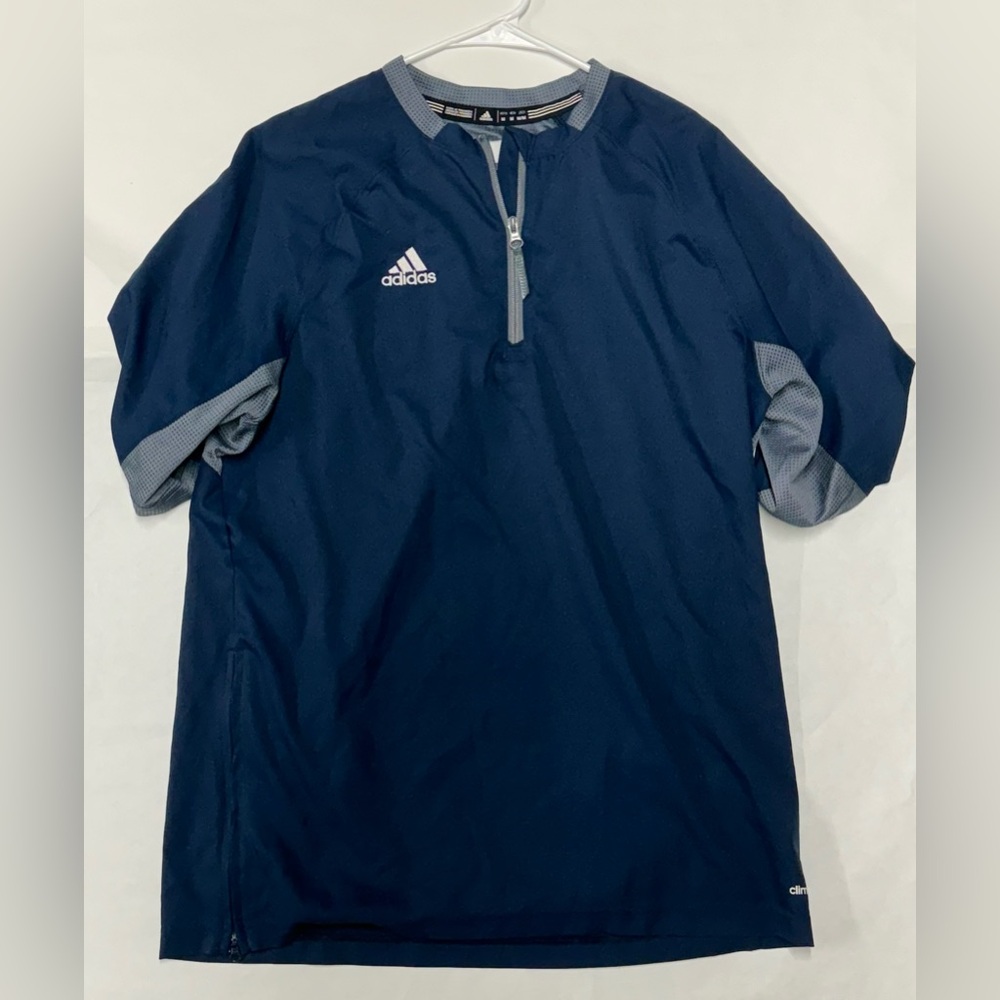 Men’s adidas blue and grey lightweight pullover size medium